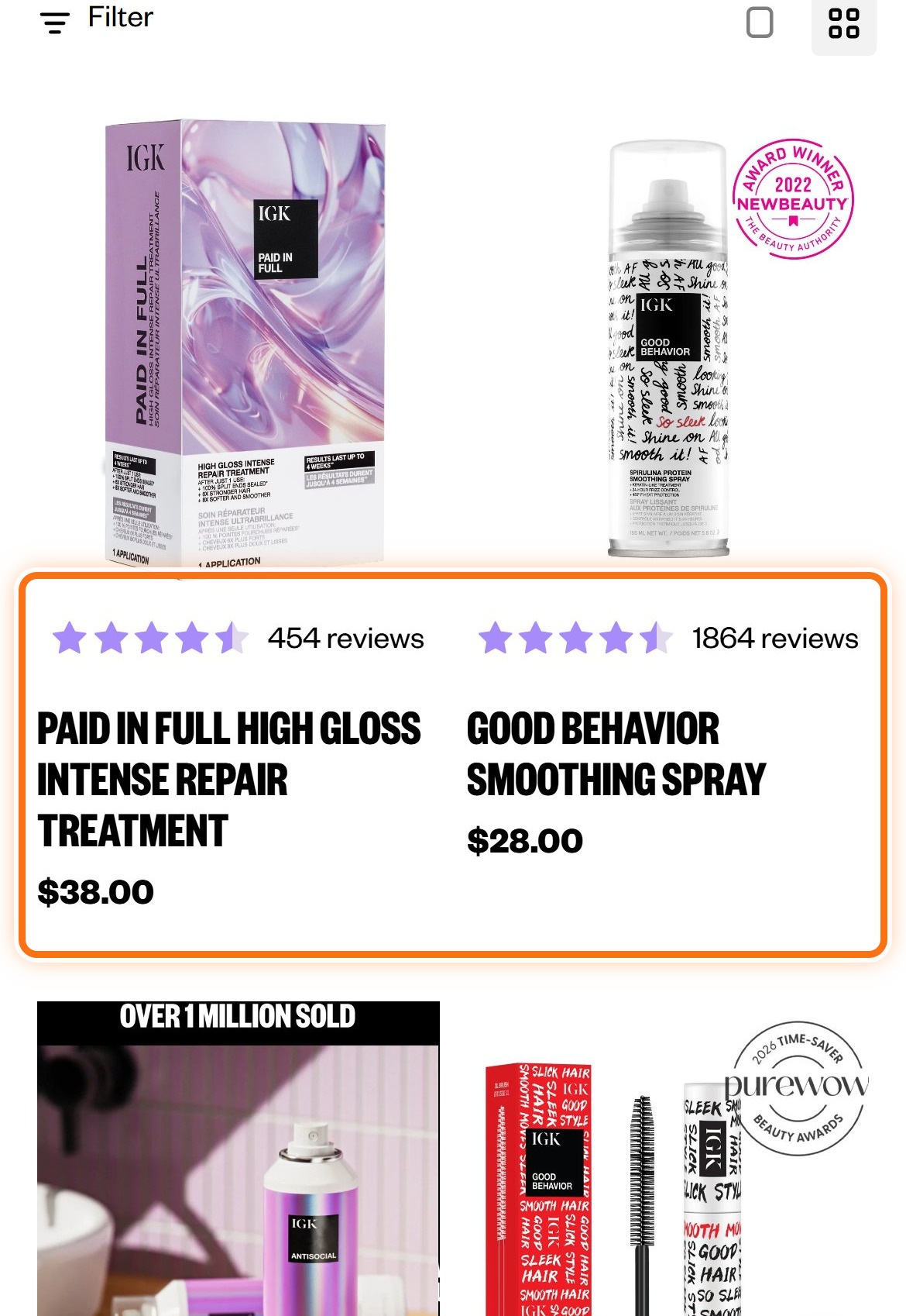 IGK Hair — Mobile