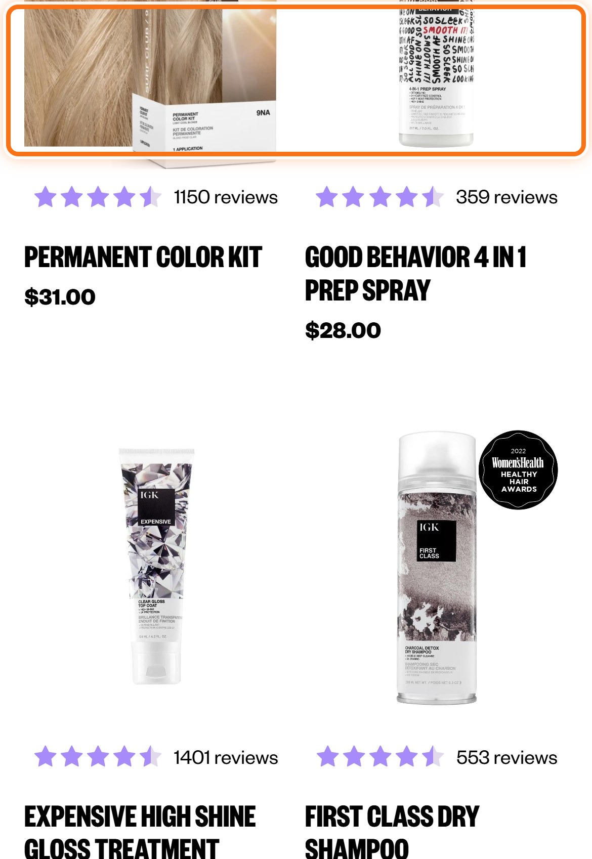IGK Hair — Mobile
