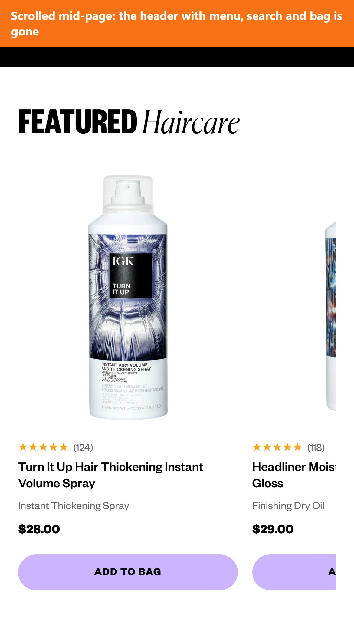 IGK Hair — Mobile