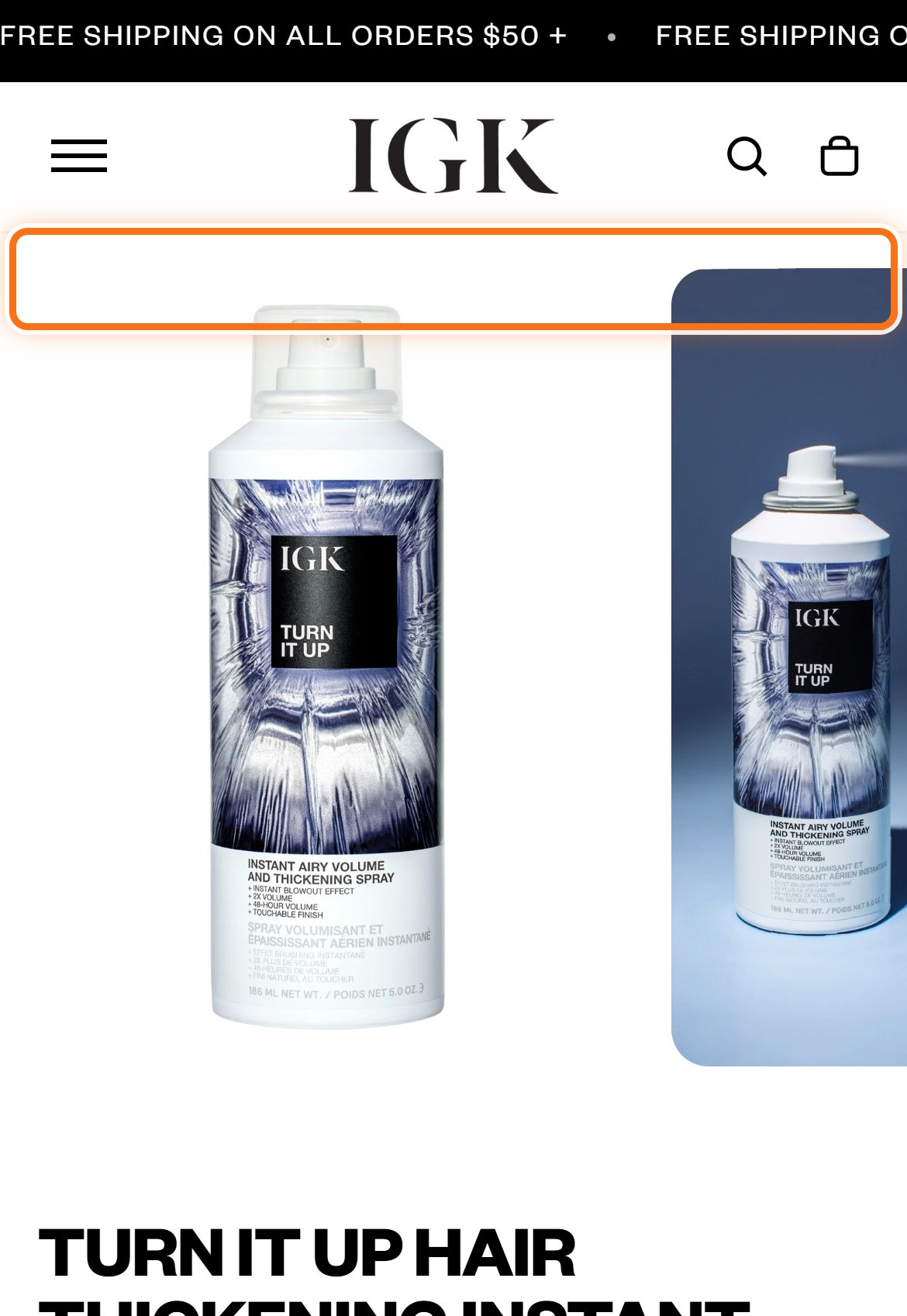 IGK Hair — Mobile